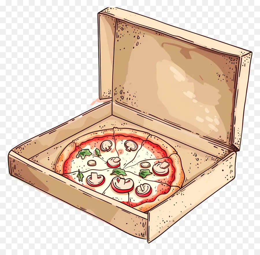 Boîte à Pizza，Pizza En Boîte PNG