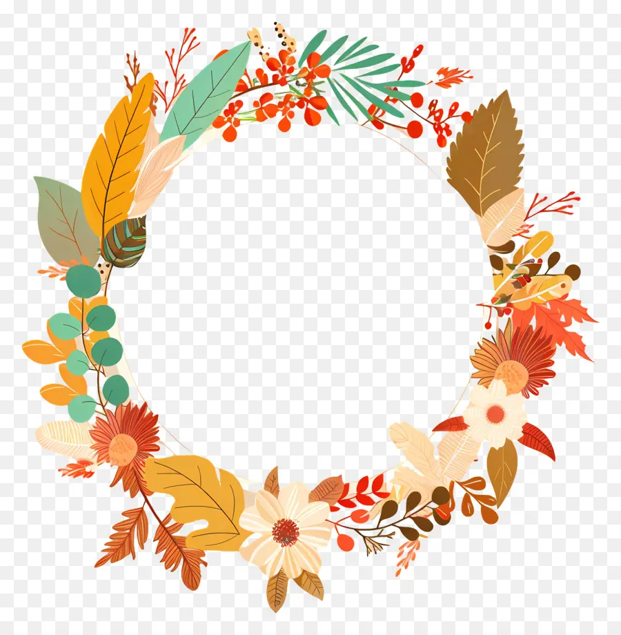 Couronne D'automne，Feuilles PNG