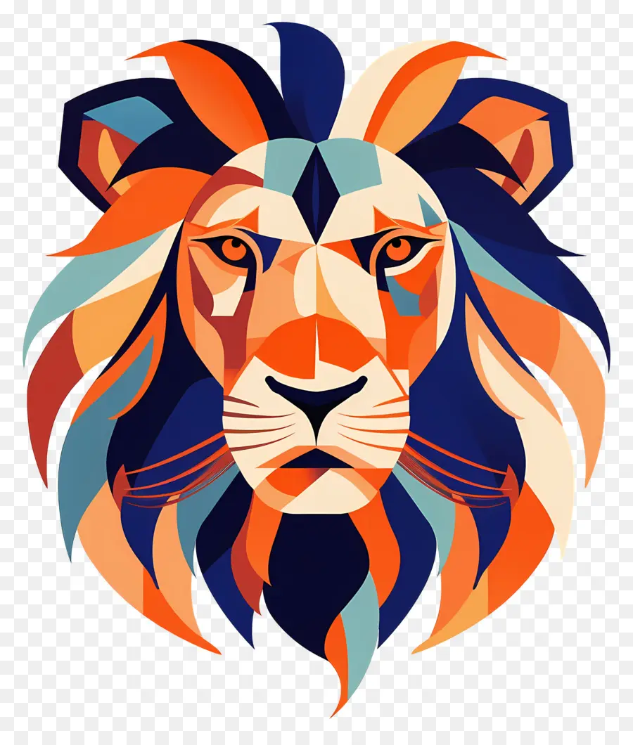 Visage De Lion，Illustration Du Lion PNG