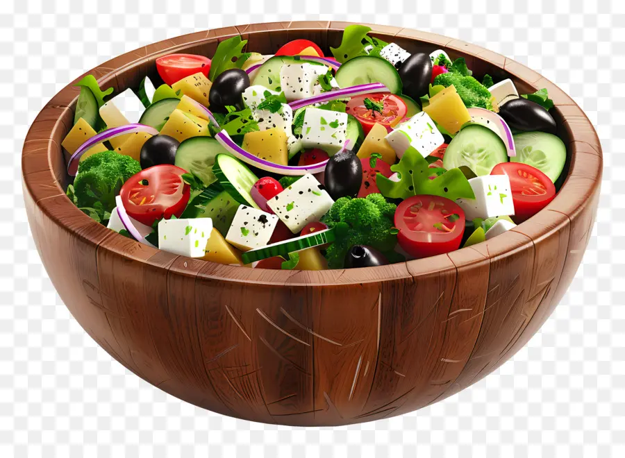 Salade Grecque，Bol De Salade PNG