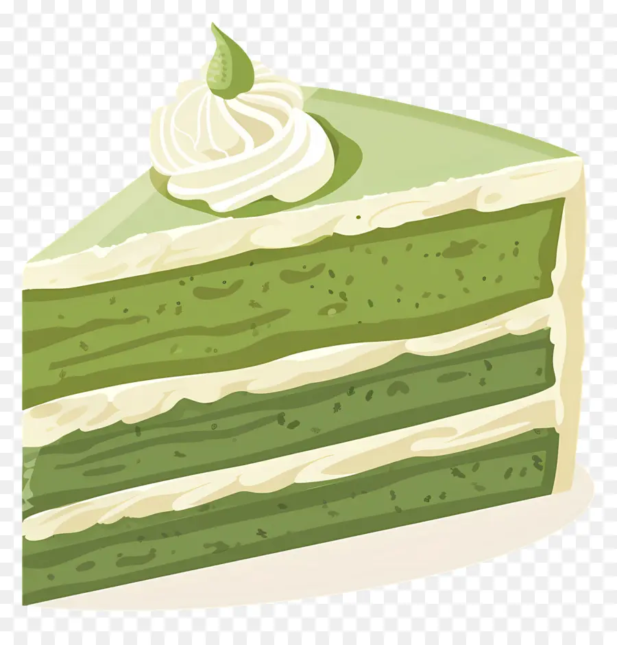 Gâteau Matcha，Gâteau Vert PNG