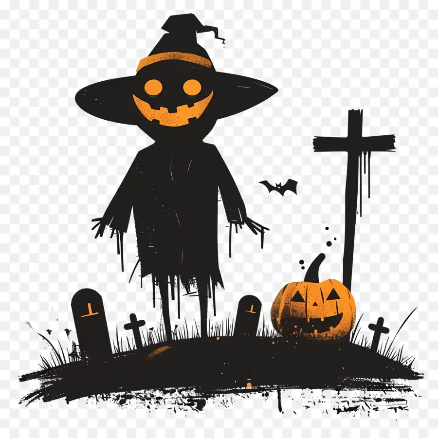 Épouvantail D'halloween，Épouvantail PNG