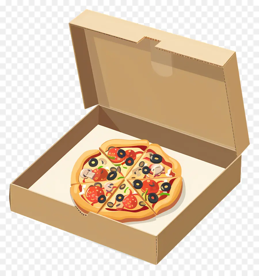 Boîte à Pizza，Pizza En Boîte PNG