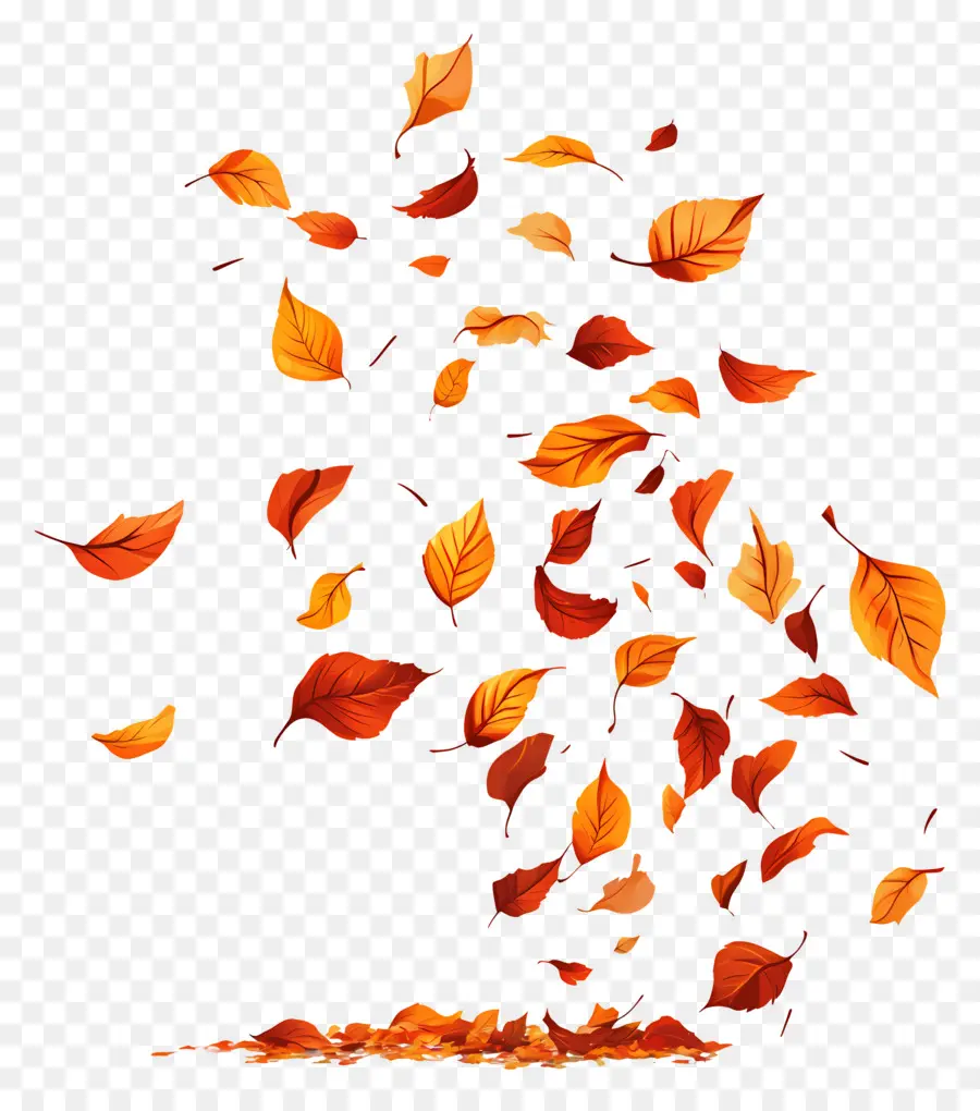 Feuilles Qui Tombent，Les Feuilles D'automne Tombent PNG