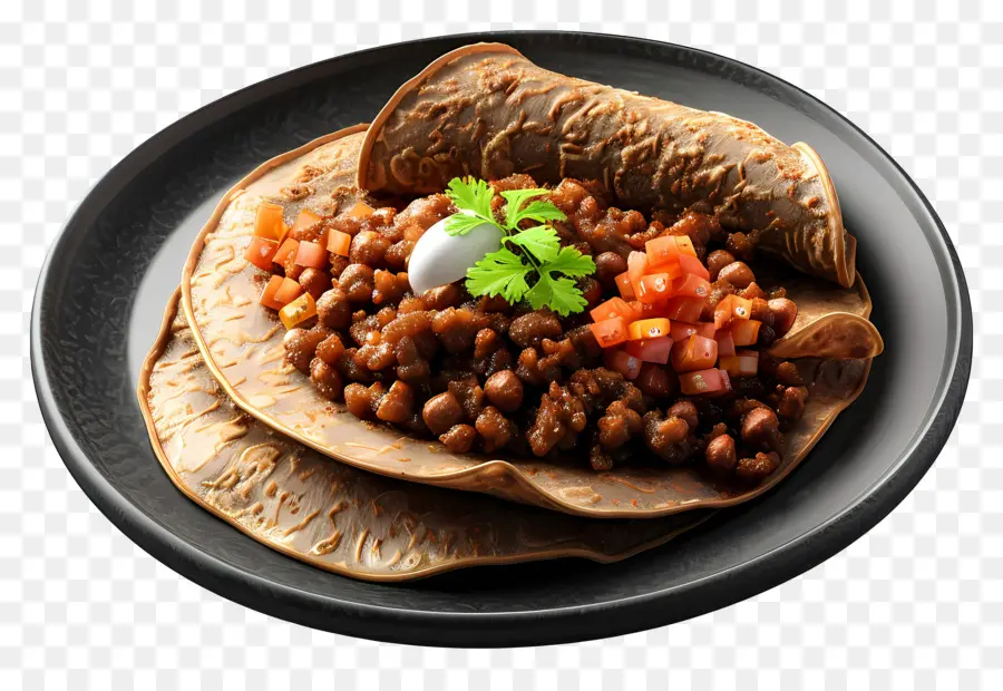 Cuisine Africaine，Wrap Aux Lentilles PNG