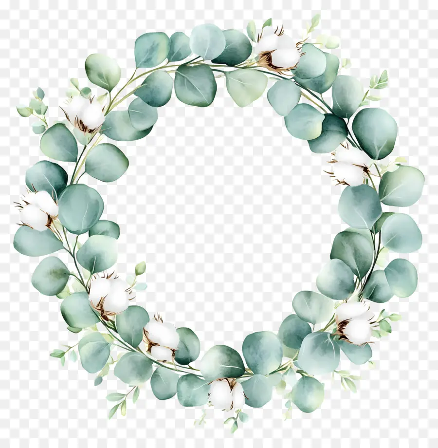 Couronne D'eucalyptus，Couronne Verte PNG