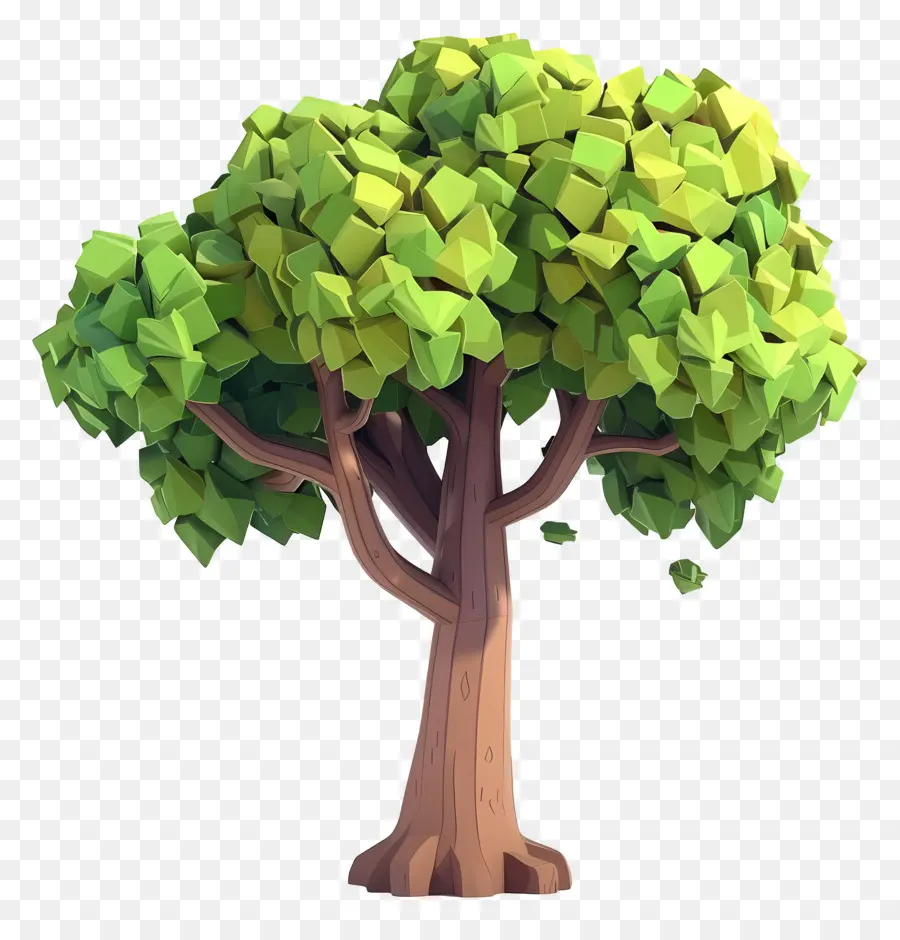 Arbre Animé，Arbre Vert PNG