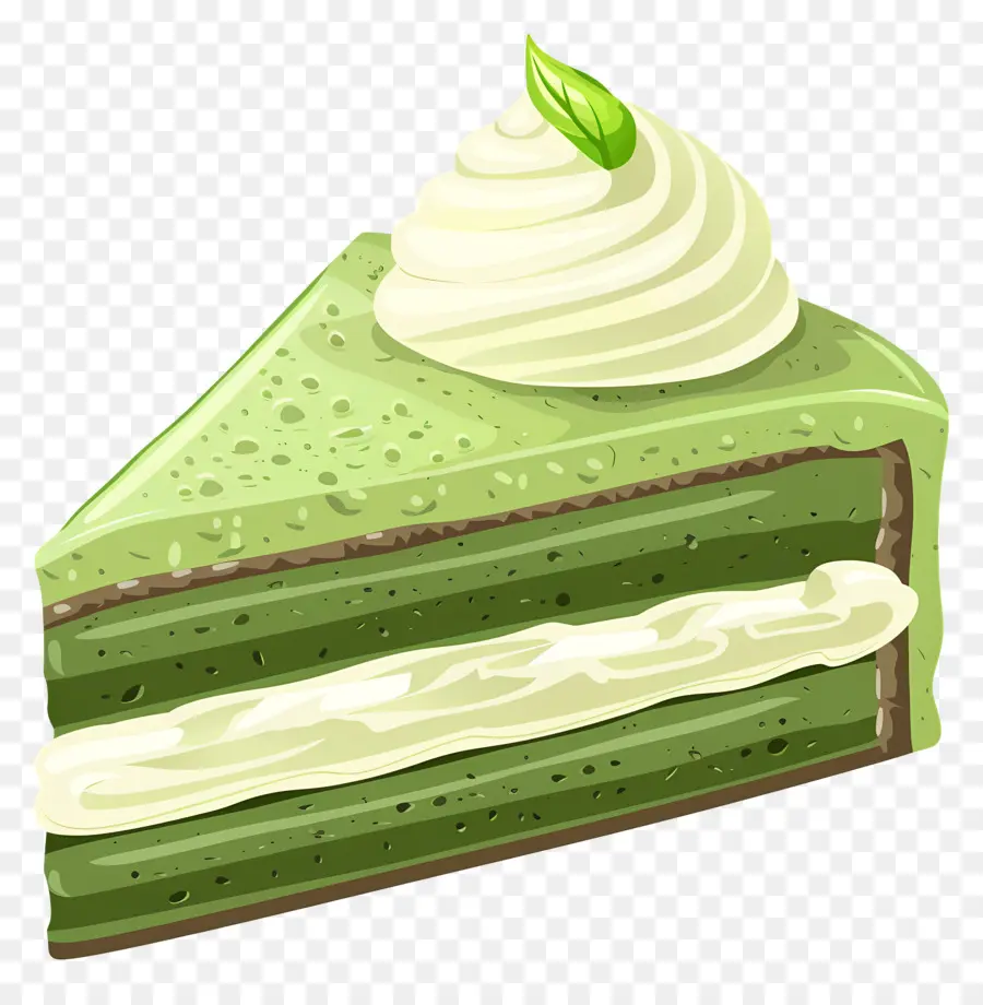 Gâteau Matcha，Gâteau Vert PNG