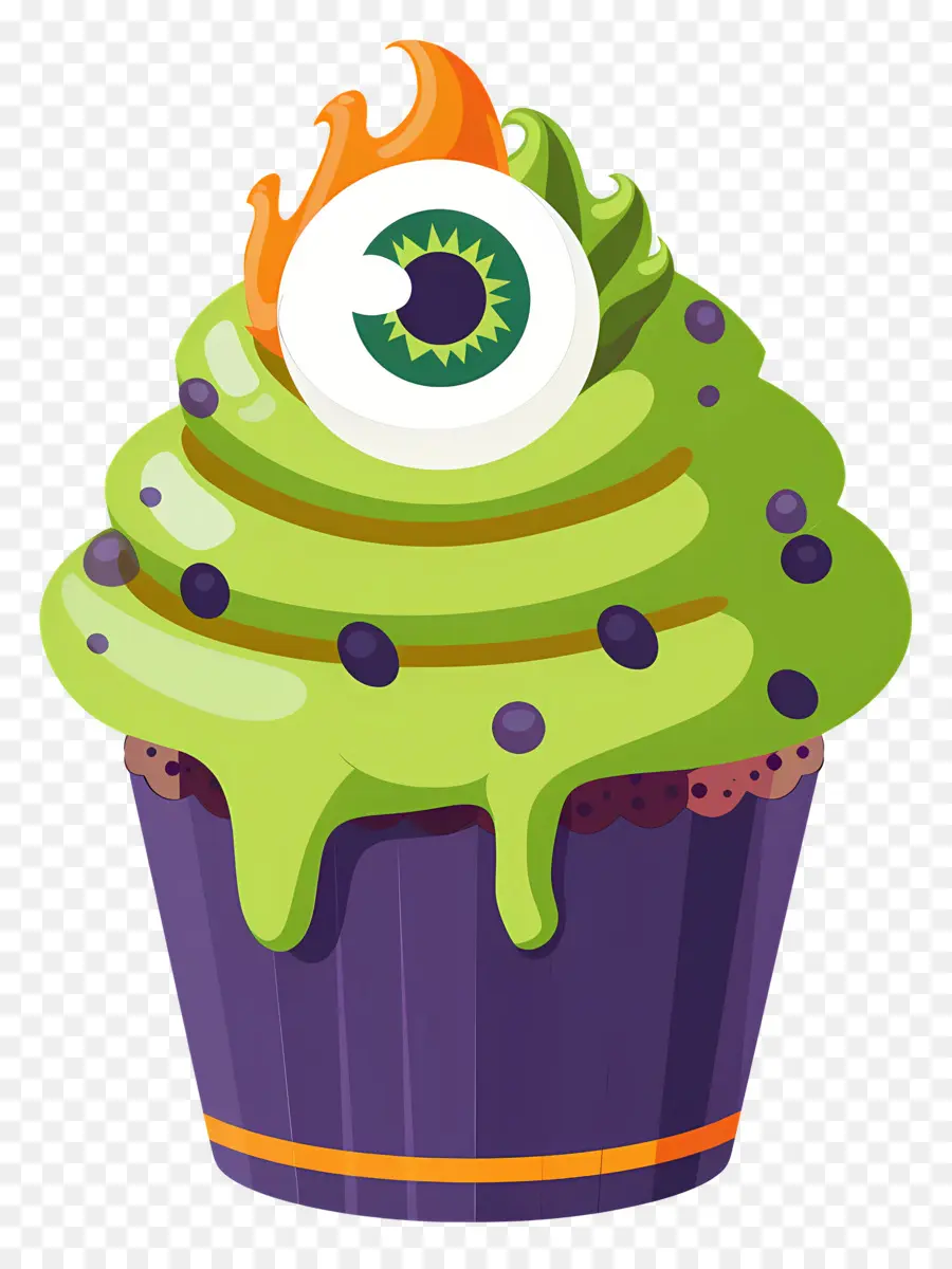 Petit Gâteau D'halloween，Petit Gâteau Aux Yeux PNG