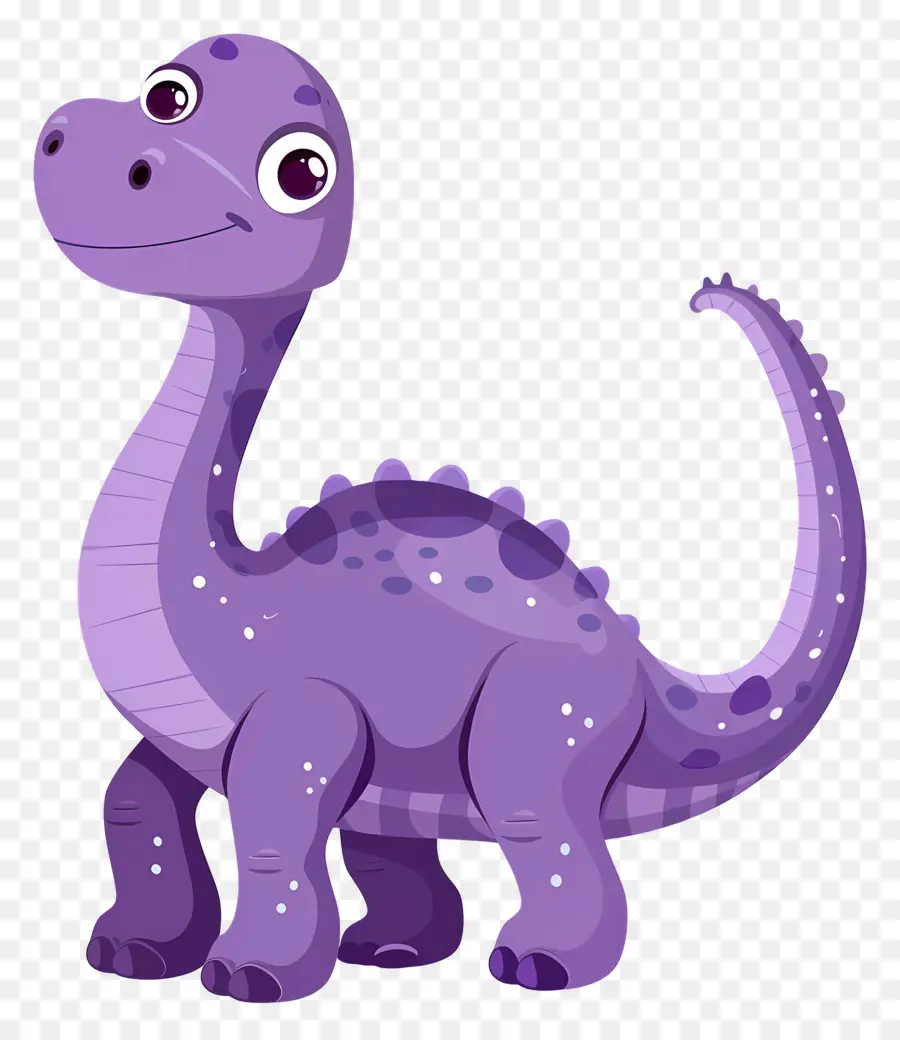 Dinosaure De Dessin Animé，Dinosaure Violet PNG