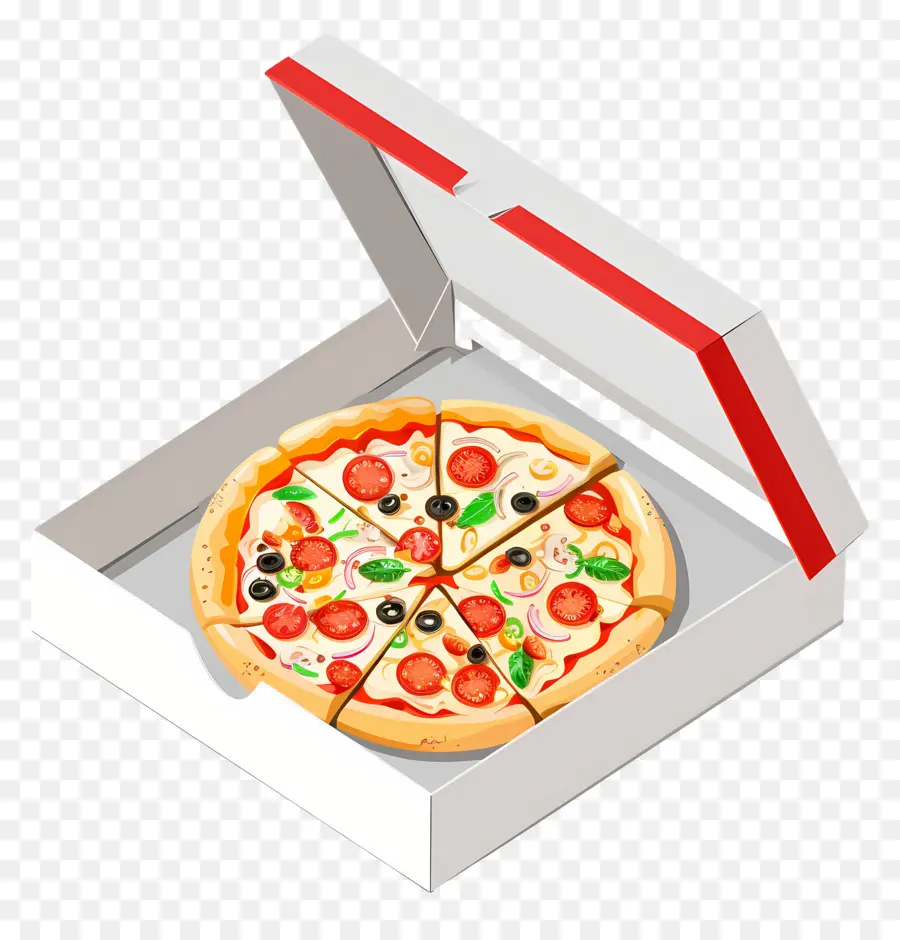 Boîte à Pizza，Pizza En Boîte PNG