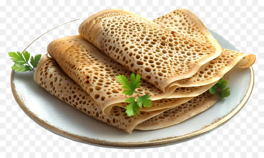 Cuisine Africaine，Crêpes En Nid D'abeille PNG