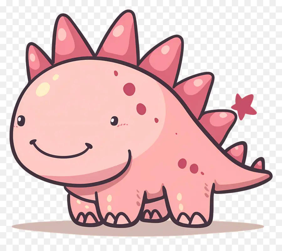 Dinosaure De Dessin Animé，Dinosaure Rose PNG