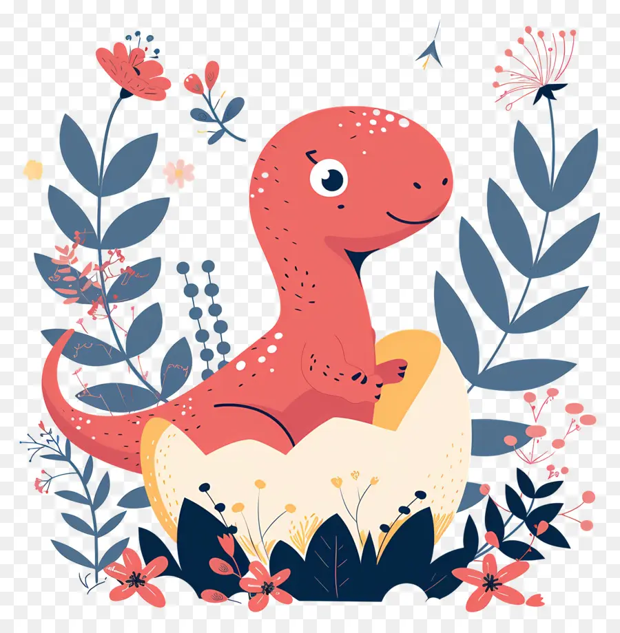 Dinosaure De Dessin Animé，Dinosaure Rouge PNG