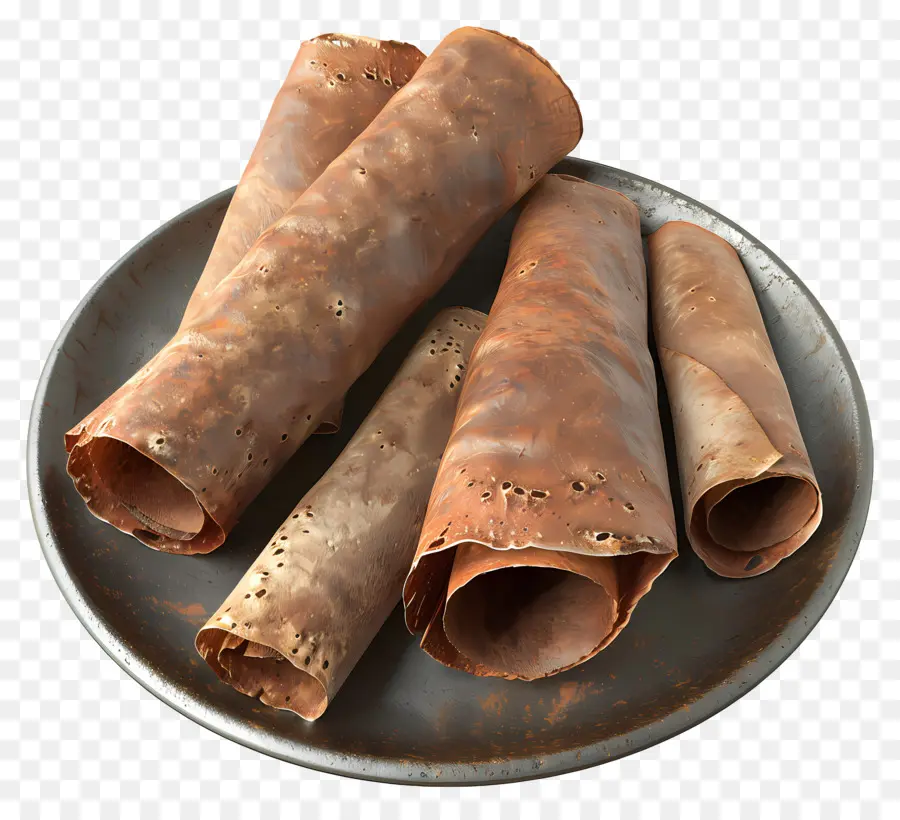 Cuisine Africaine，Crêpes Roulées PNG