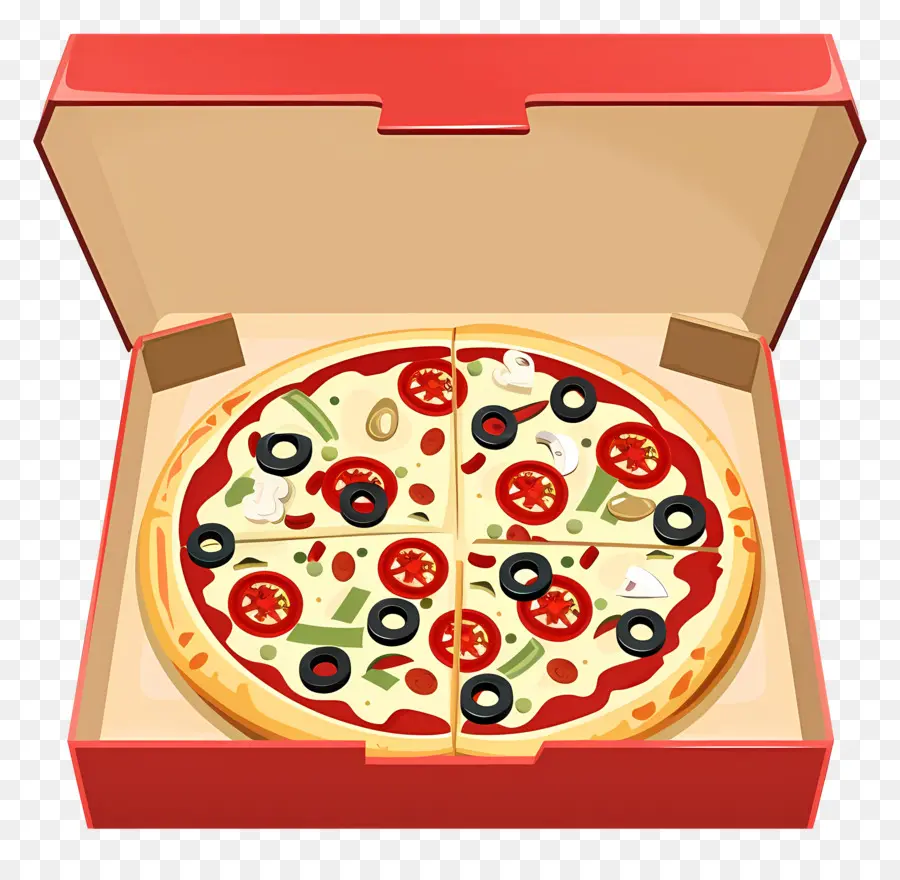 Boîte à Pizza，Pizza En Boîte PNG