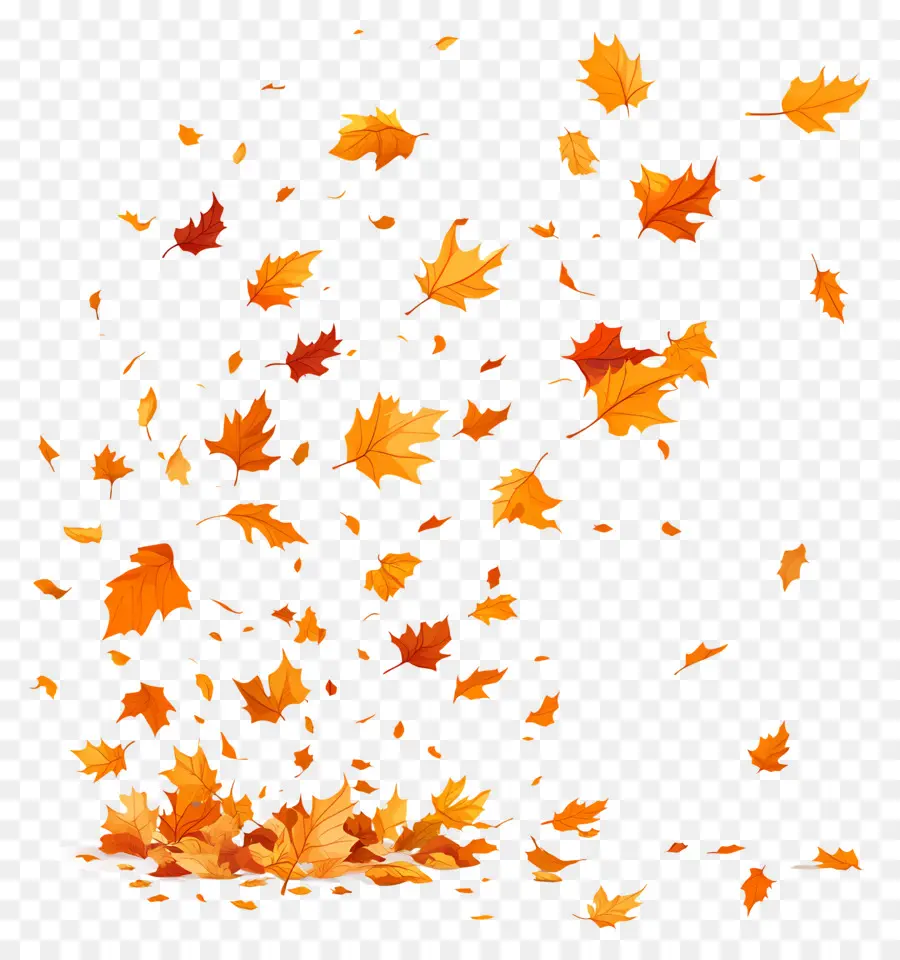 Feuilles Qui Tombent，Automne PNG