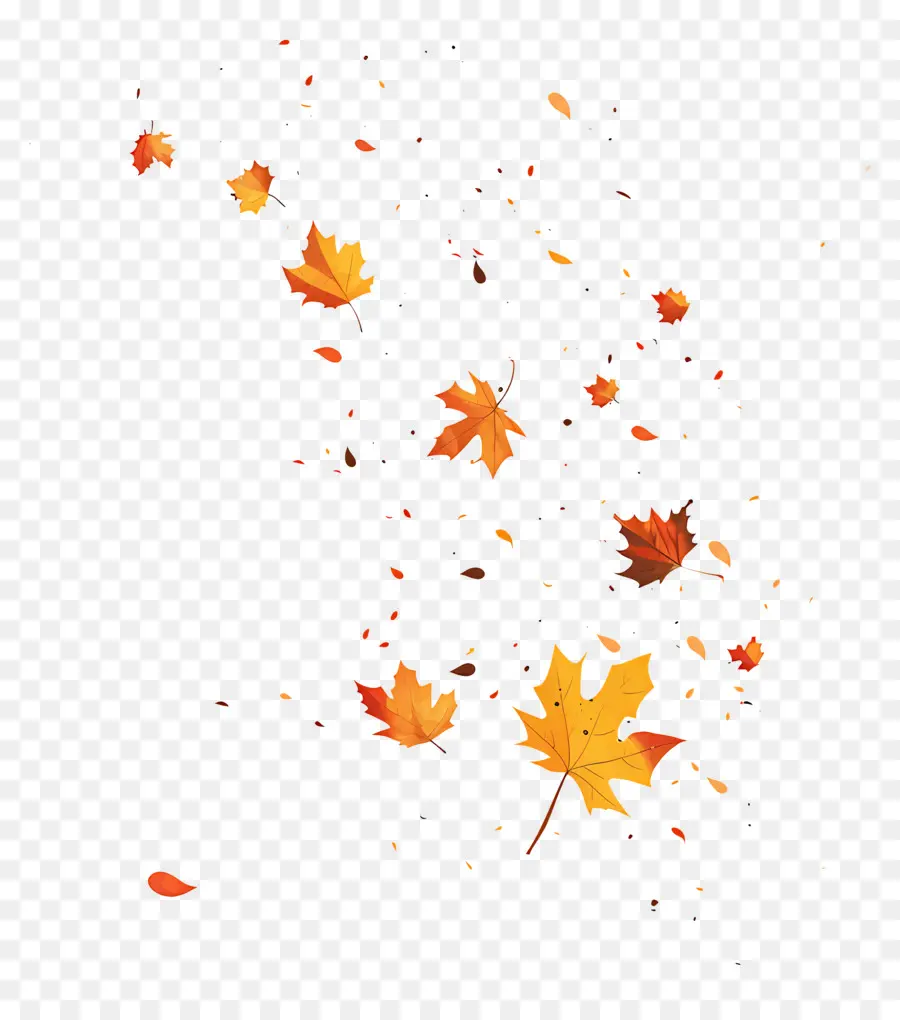 Feuilles Qui Tombent，Automne PNG