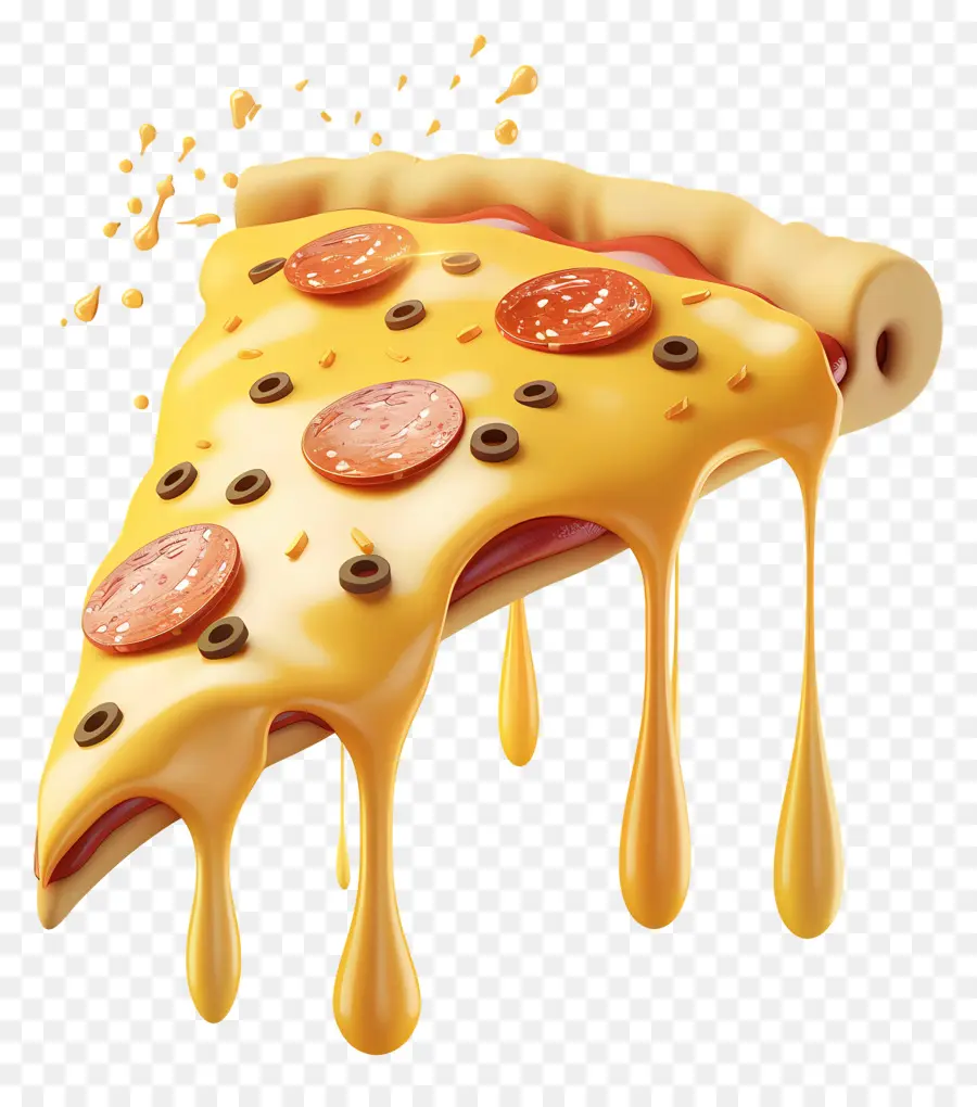 Pizzas 3d，Tranche De Pizza PNG