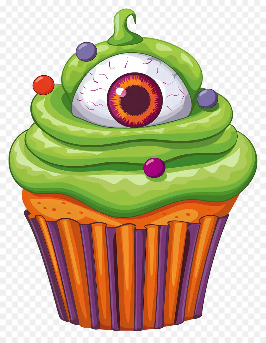 Petit Gâteau D'halloween，Petit Gâteau Aux Yeux PNG