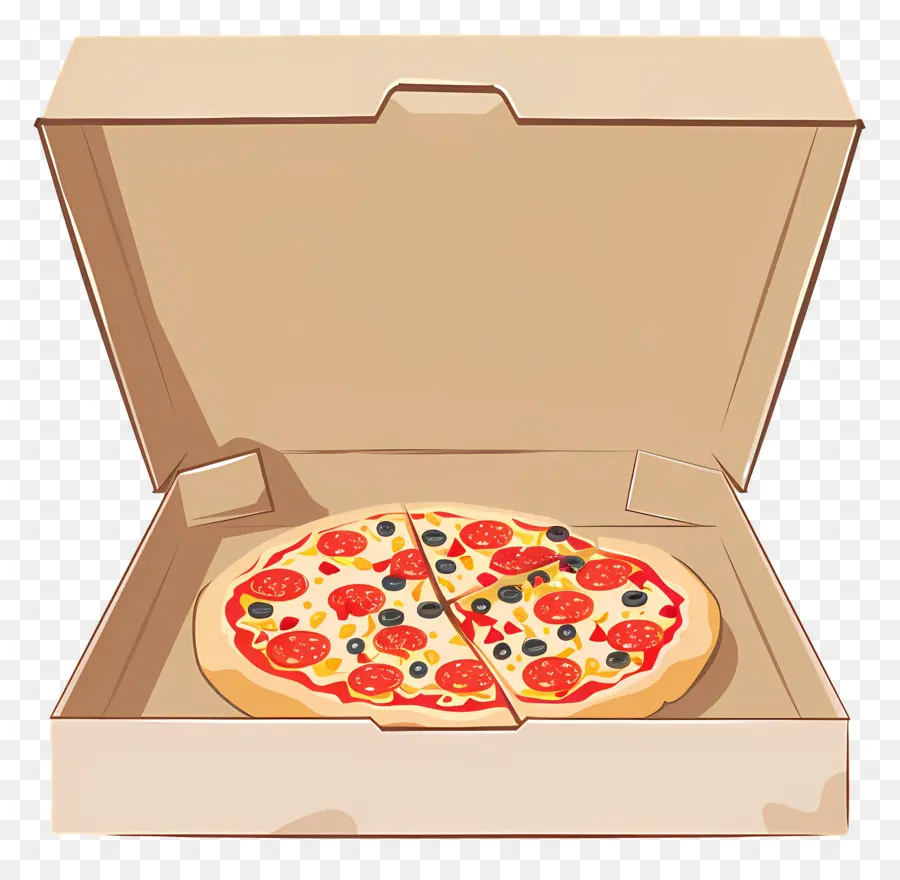 Boîte à Pizza，Pizza En Boîte PNG