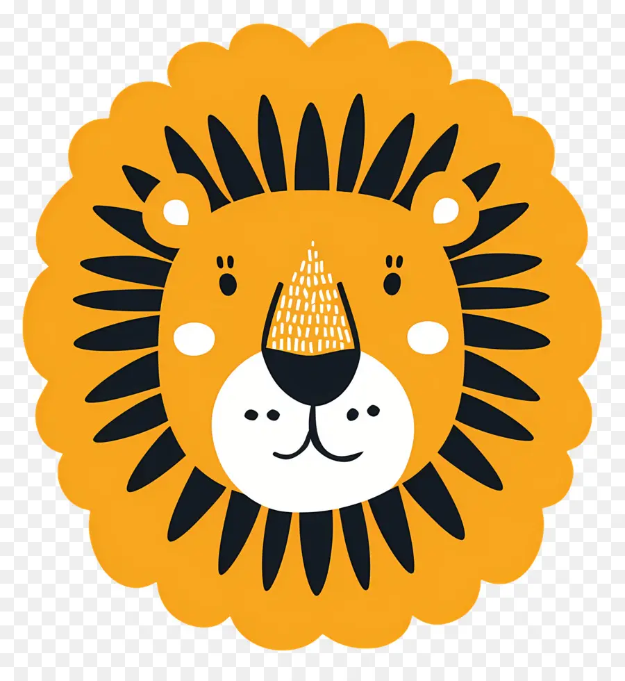 Visage De Lion，Crinière PNG