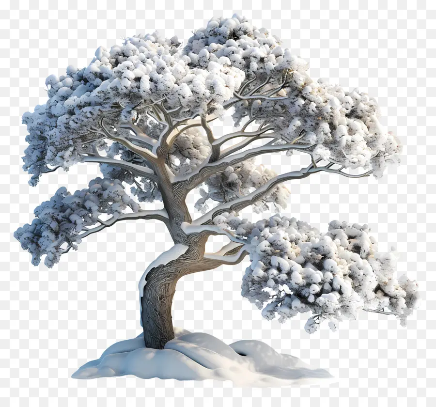 Arbre Enneigé，Hiver PNG