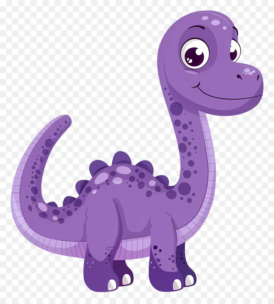 Dinosaure De Dessin Animé，Dinosaure Violet PNG