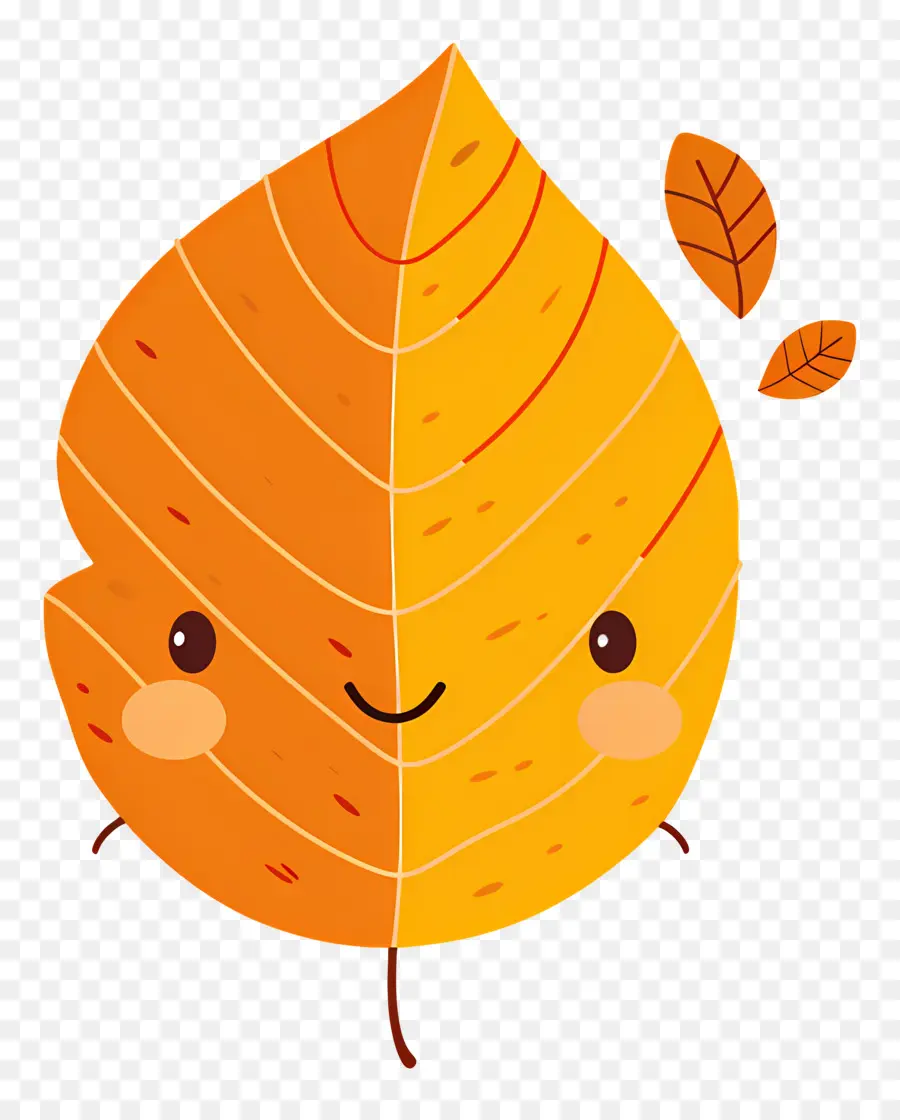 Feuille Unique，Feuille Souriante PNG