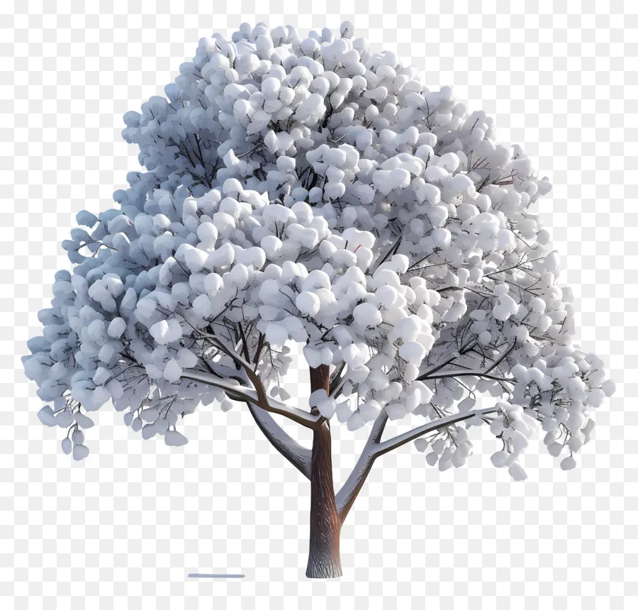 Arbre Enneigé，Hiver PNG