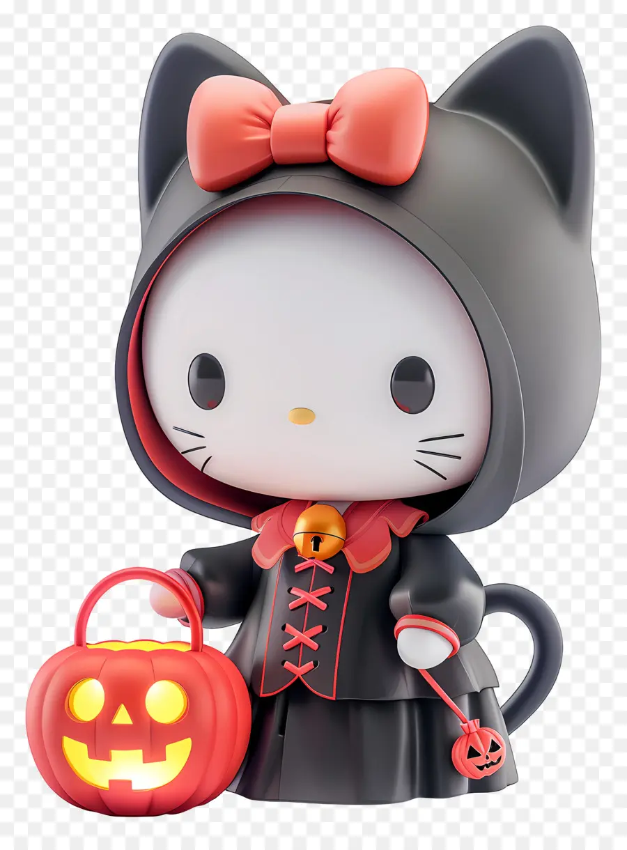 Bonjour Kitty Halloween，Chat Blanc PNG