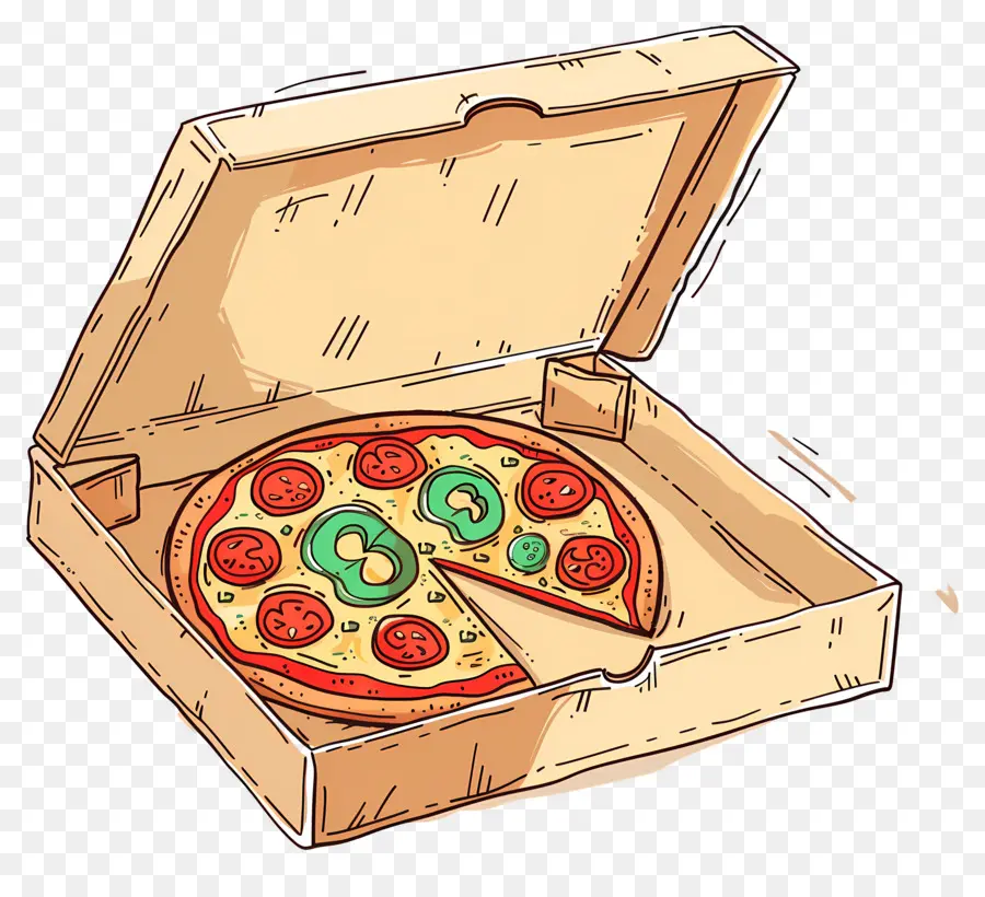 Boîte à Pizza，Pizza En Boîte PNG