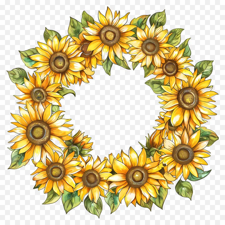 Couronne De Tournesol，Tournesol PNG