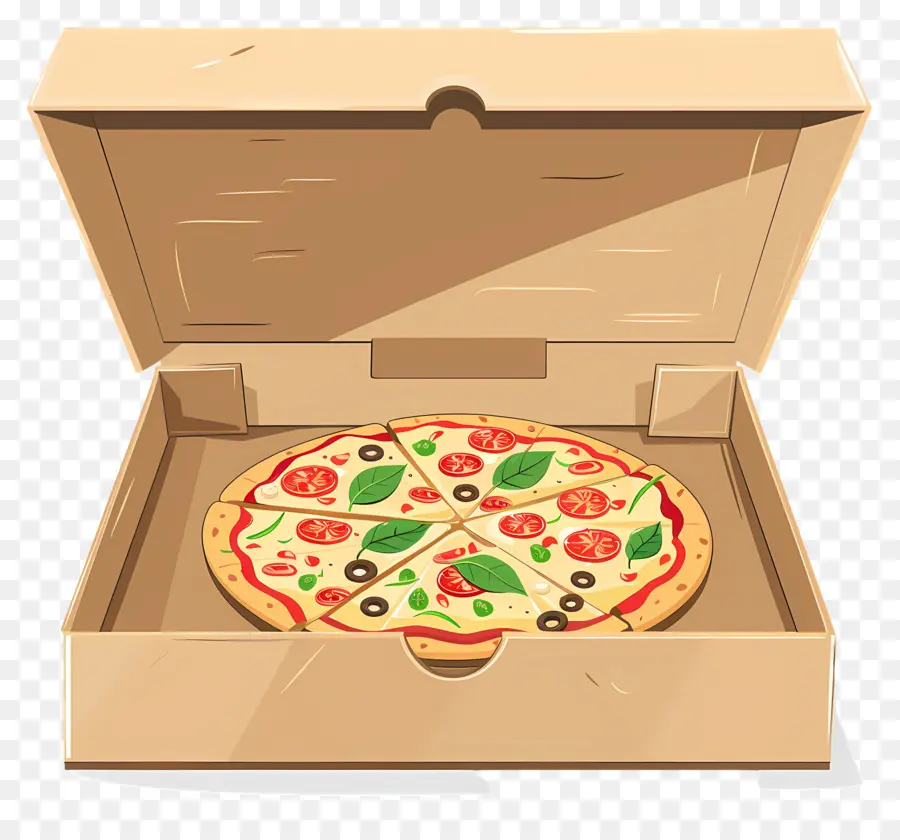 Boîte à Pizza，Pizza En Boîte PNG