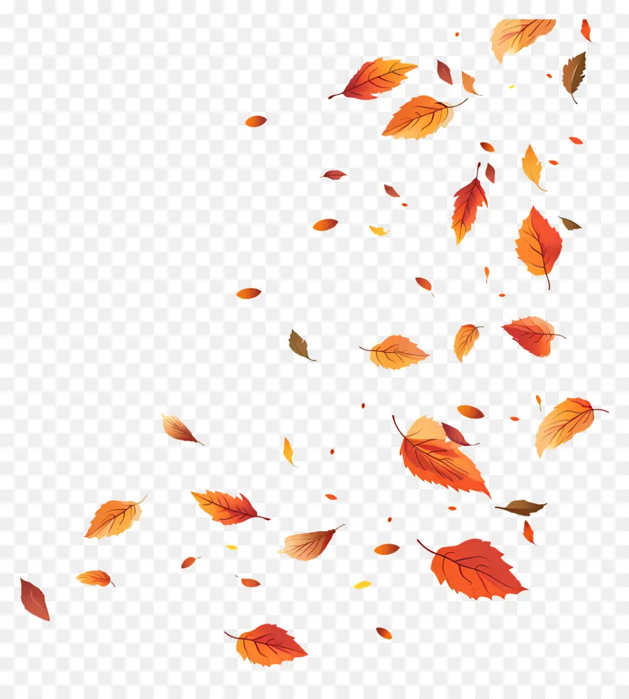 Feuilles Qui Tombent，Feuilles D'automne PNG