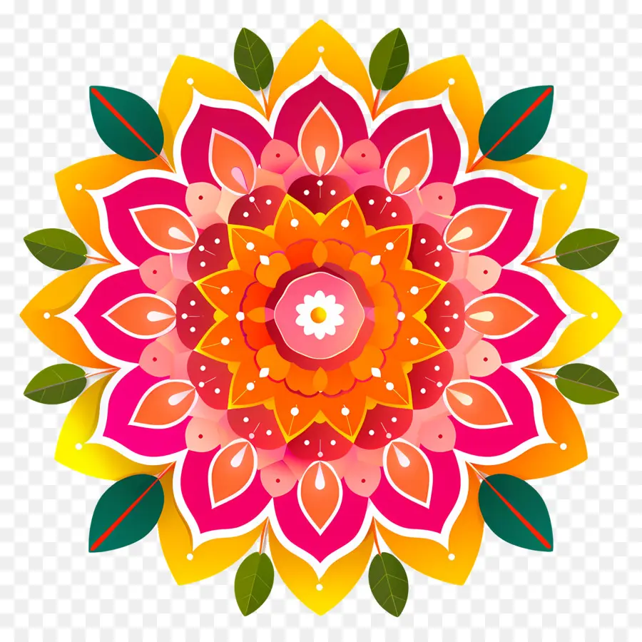 Pookalam，Conception De Mandalas PNG