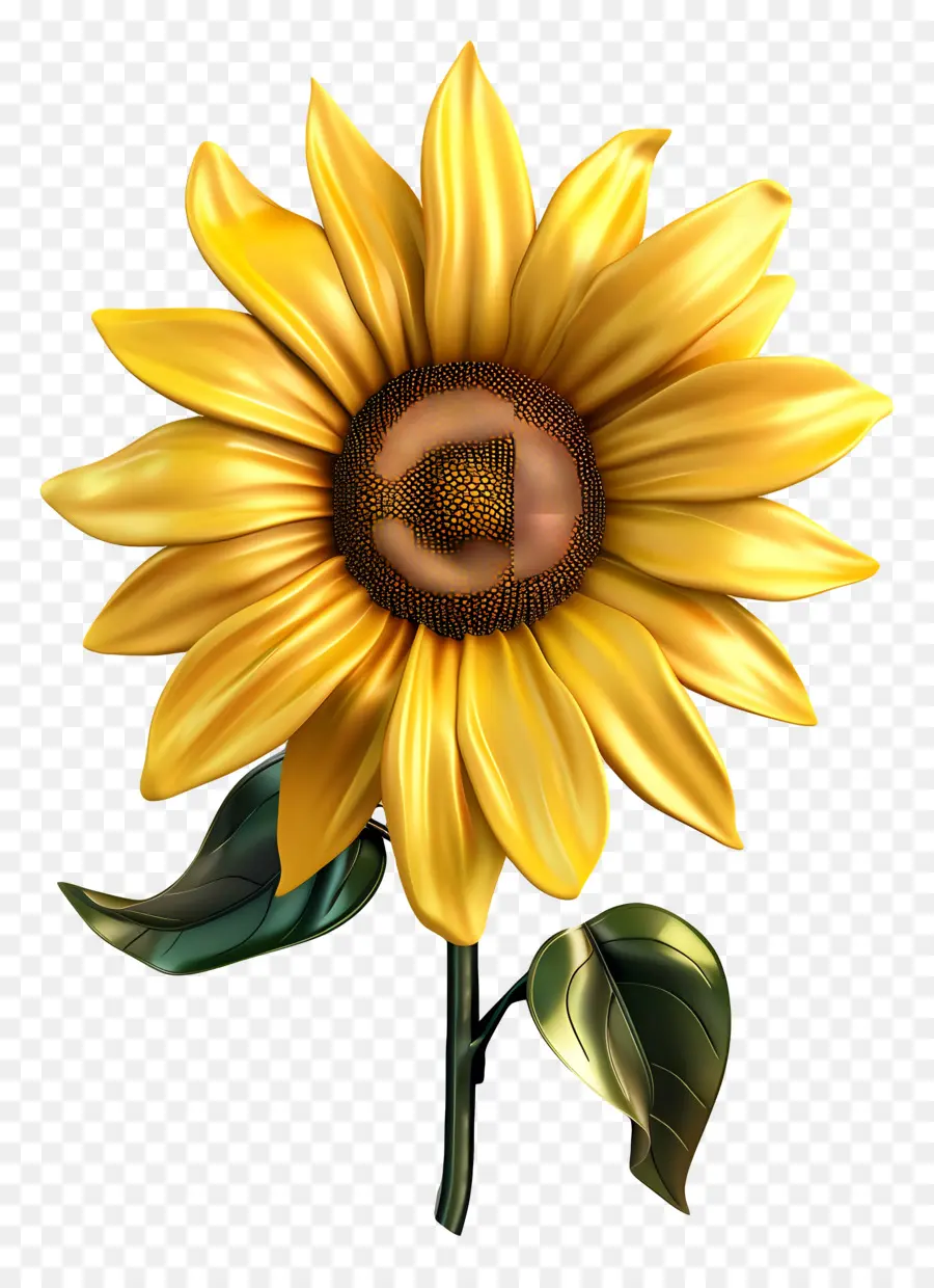 Fleur 3d，Tournesol PNG