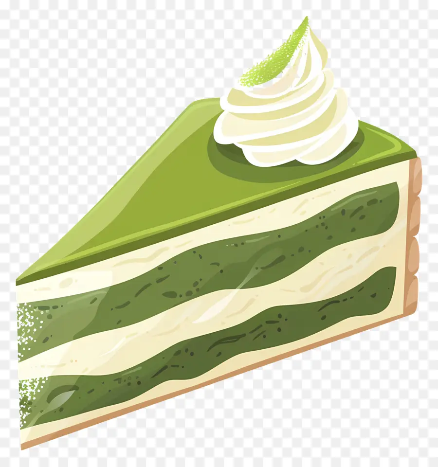 Gâteau Matcha，Gâteau Vert PNG