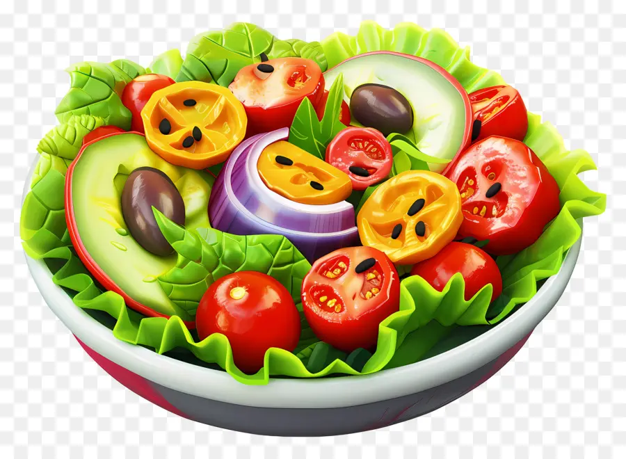 Salade Santé，Salade De Légumes PNG