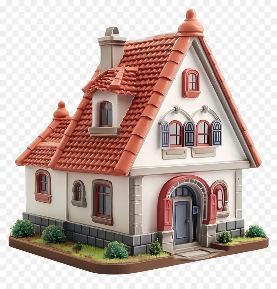 Maison 3d，Jolie Maison PNG