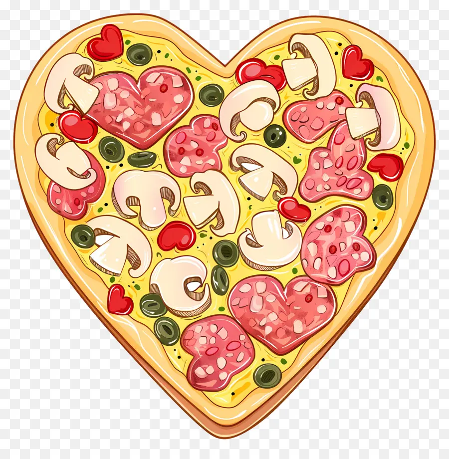 Pizza Coeur，Amour PNG