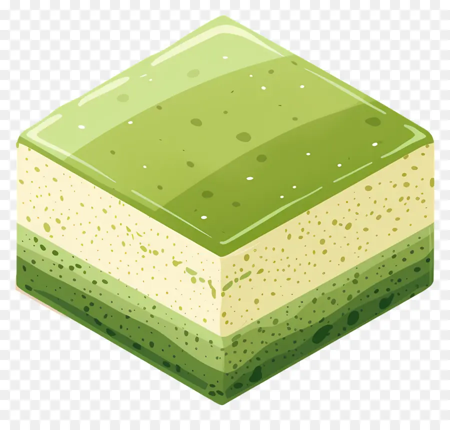 Gâteau Matcha，Gâteau Vert PNG