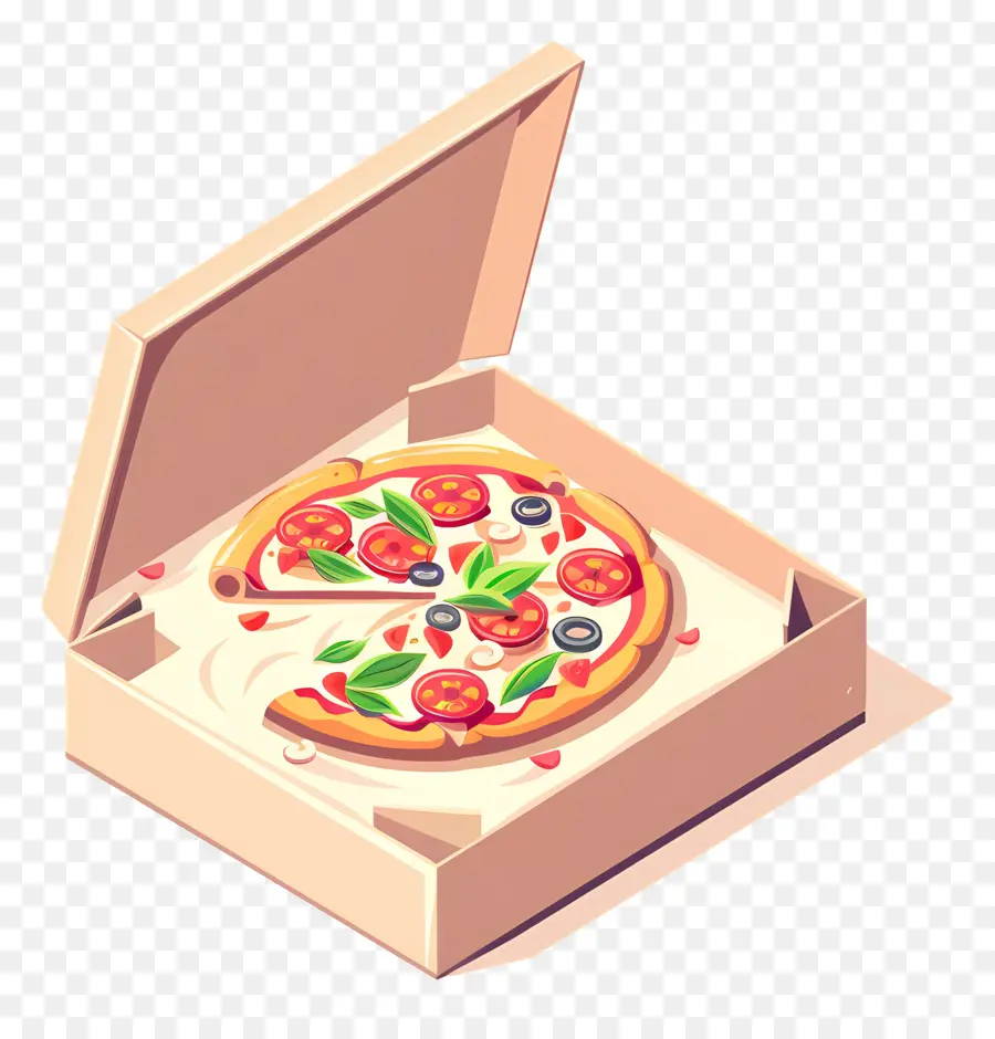 Boîte à Pizza，Pizza En Boîte PNG