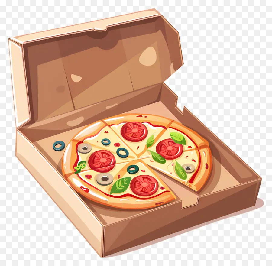 Boîte à Pizza，Pizza En Boîte PNG