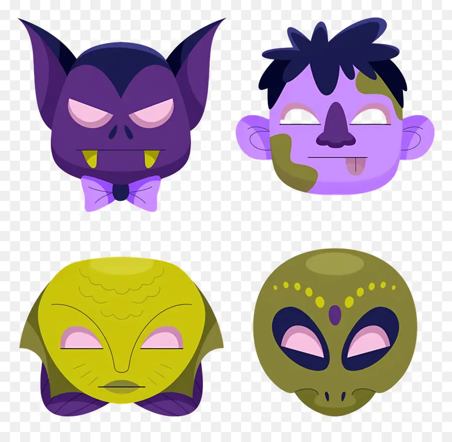 Masque D'halloween，Masques De Monstre PNG