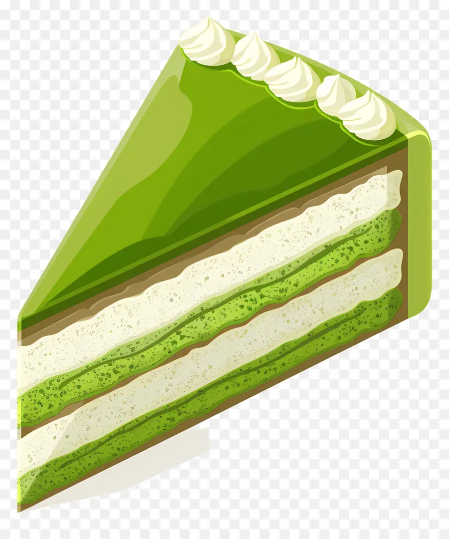 Gâteau Matcha，Gâteau Vert PNG