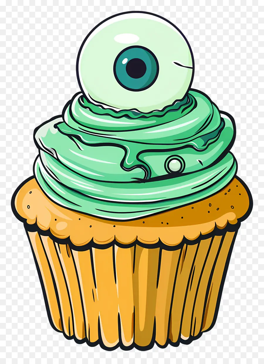 Petit Gâteau D'halloween，Petit Gâteau Aux Yeux PNG