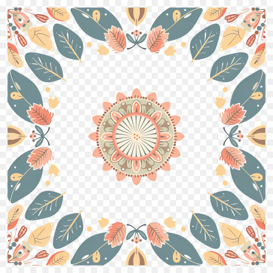 Pookalam，Motif Floral PNG