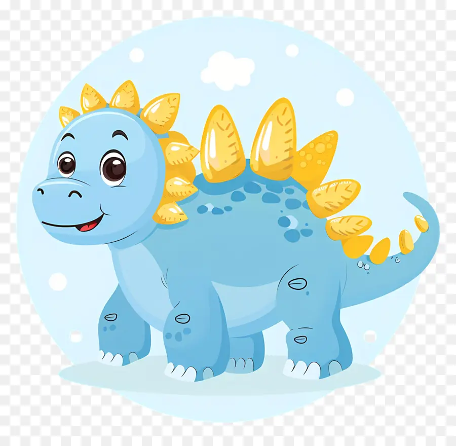 Dinosaure De Dessin Animé，Dinosaure Bleu PNG