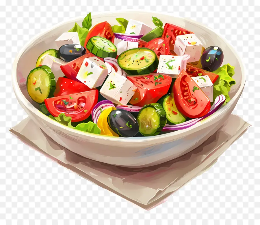 Salade Grecque，Saladier PNG